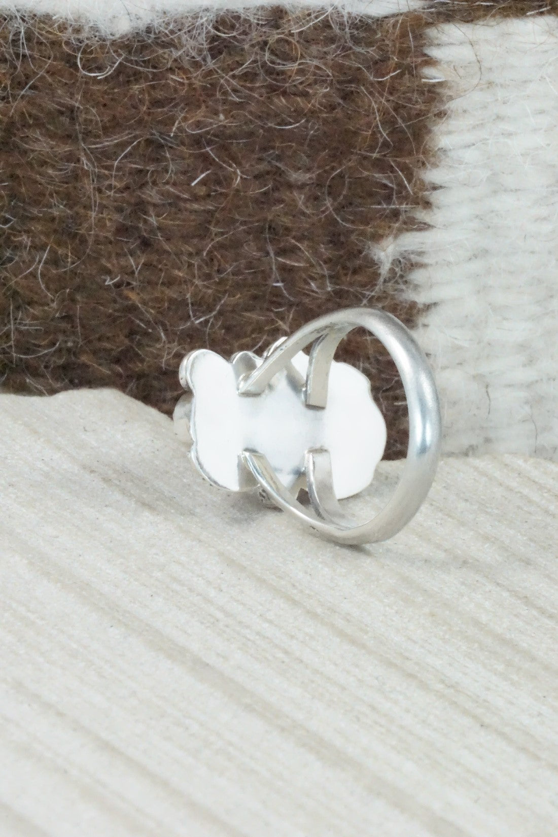 Turquoise & Sterling Silver Ring - Alice Rose Saunders - Size 6.75