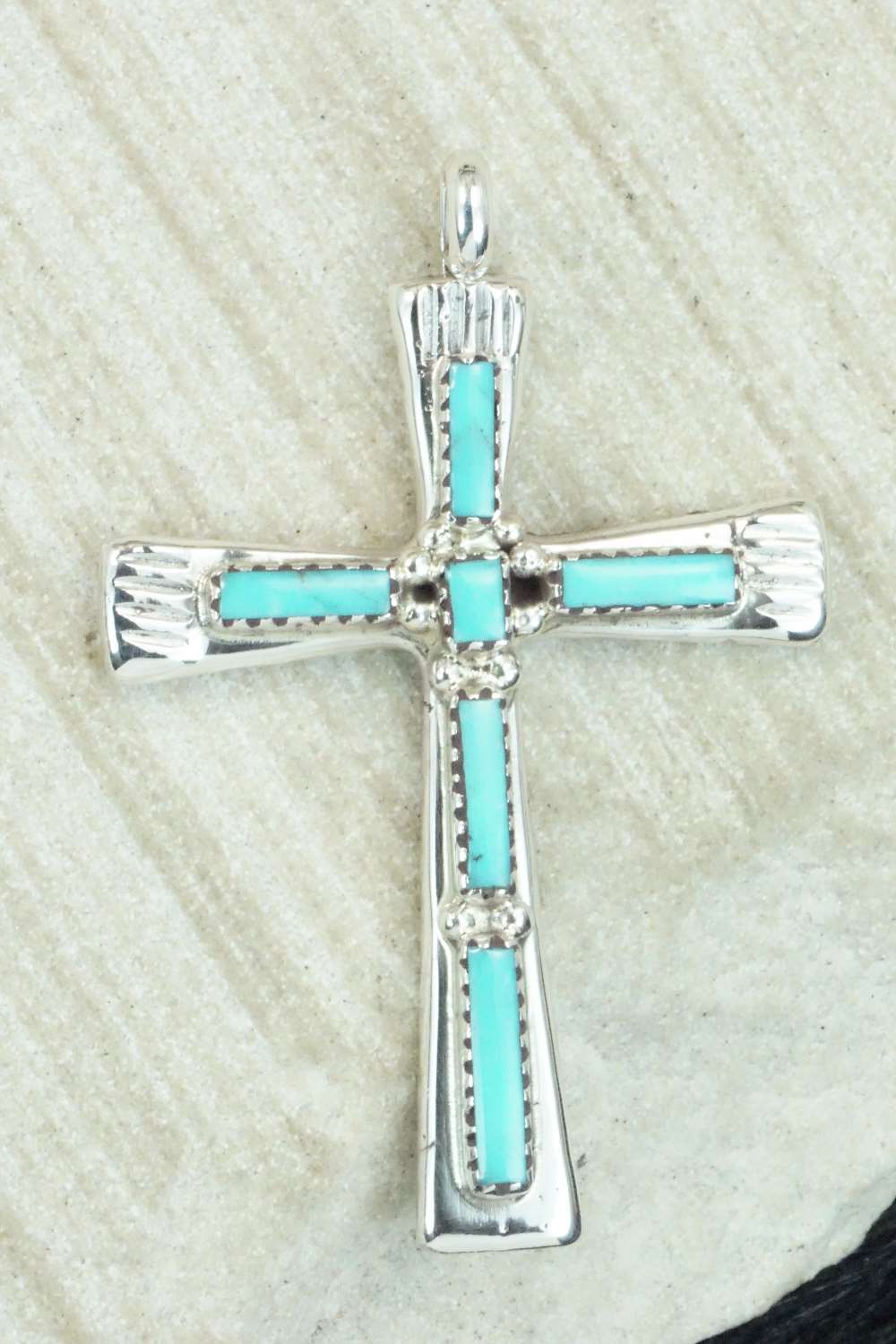 Turquoise & Sterling Silver Pendant - Brian Kaskalla