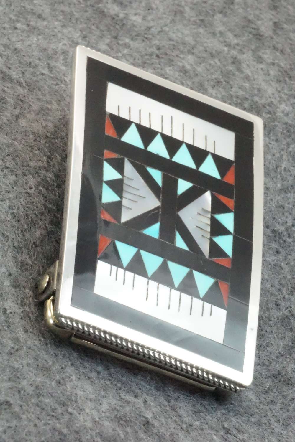 Multi Stone & Sterling Silver Belt Buckle - Leander Othole