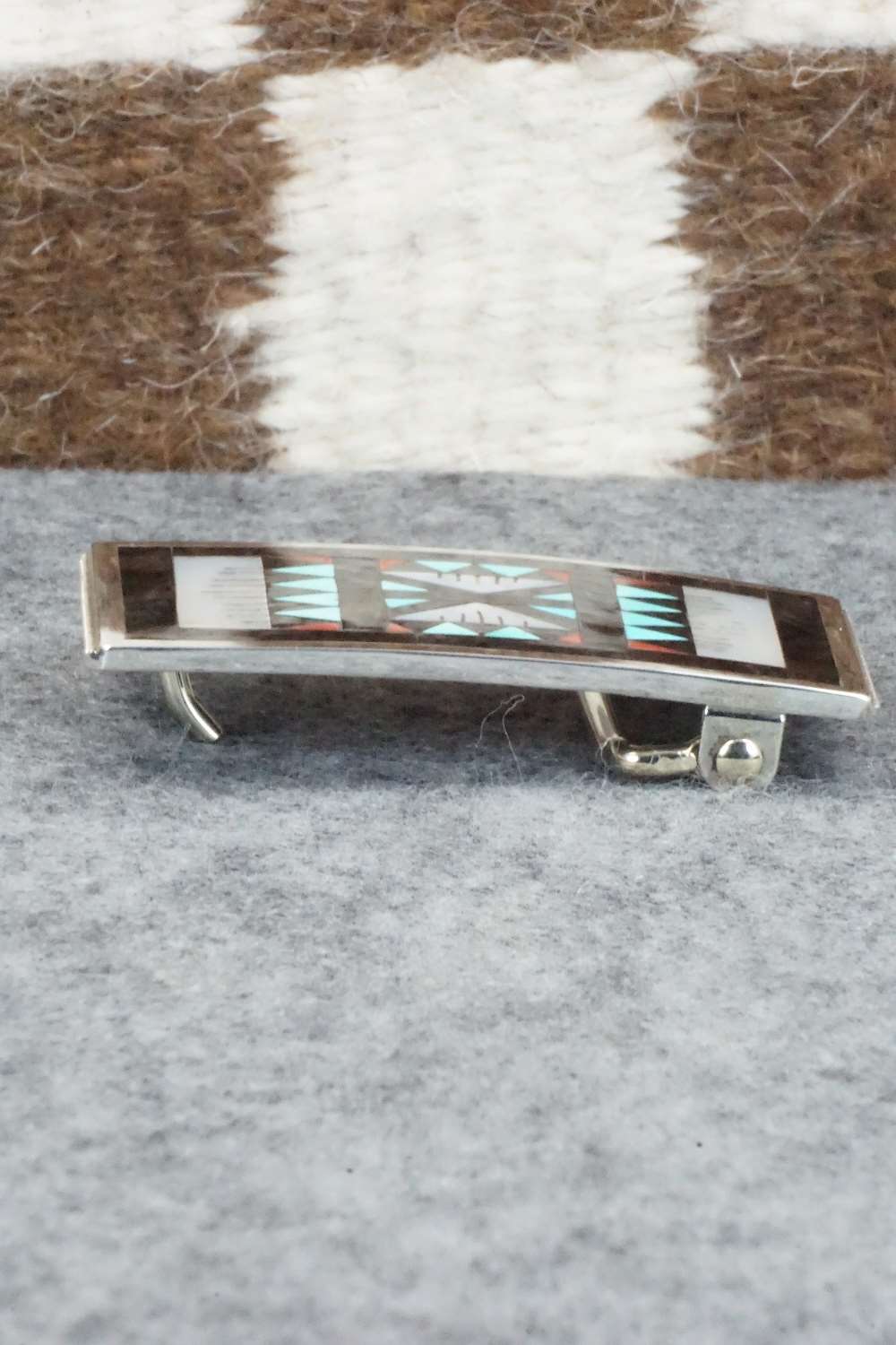 Multi Stone & Sterling Silver Belt Buckle - Leander Othole