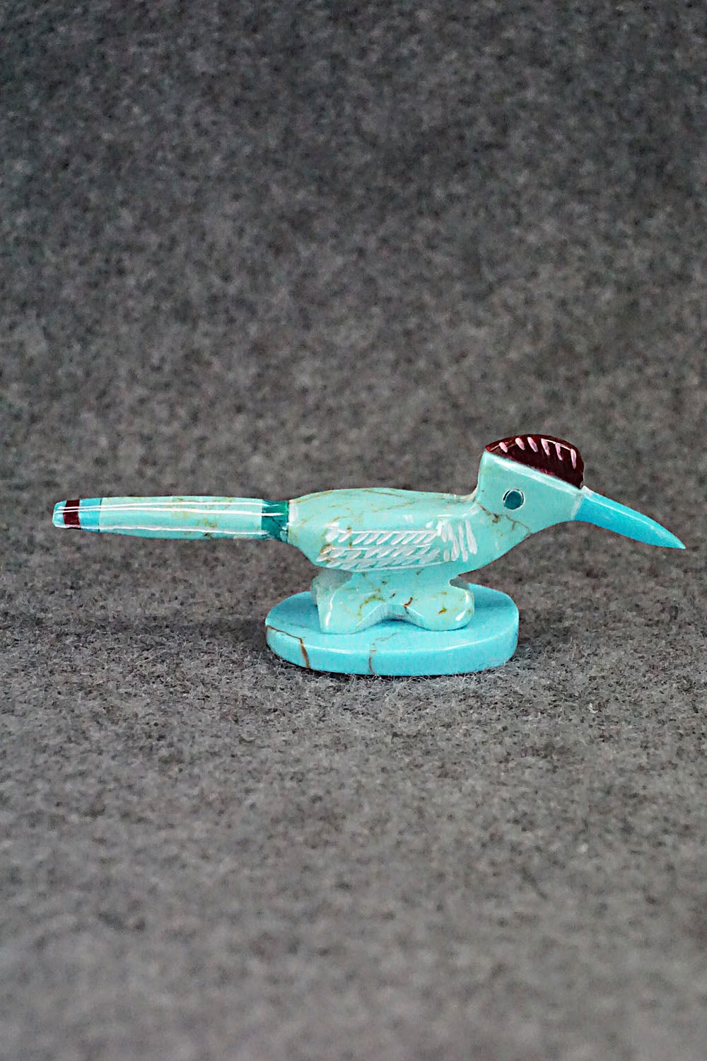 Roadrunner Zuni Fetish Carving - Sullivan Shebola