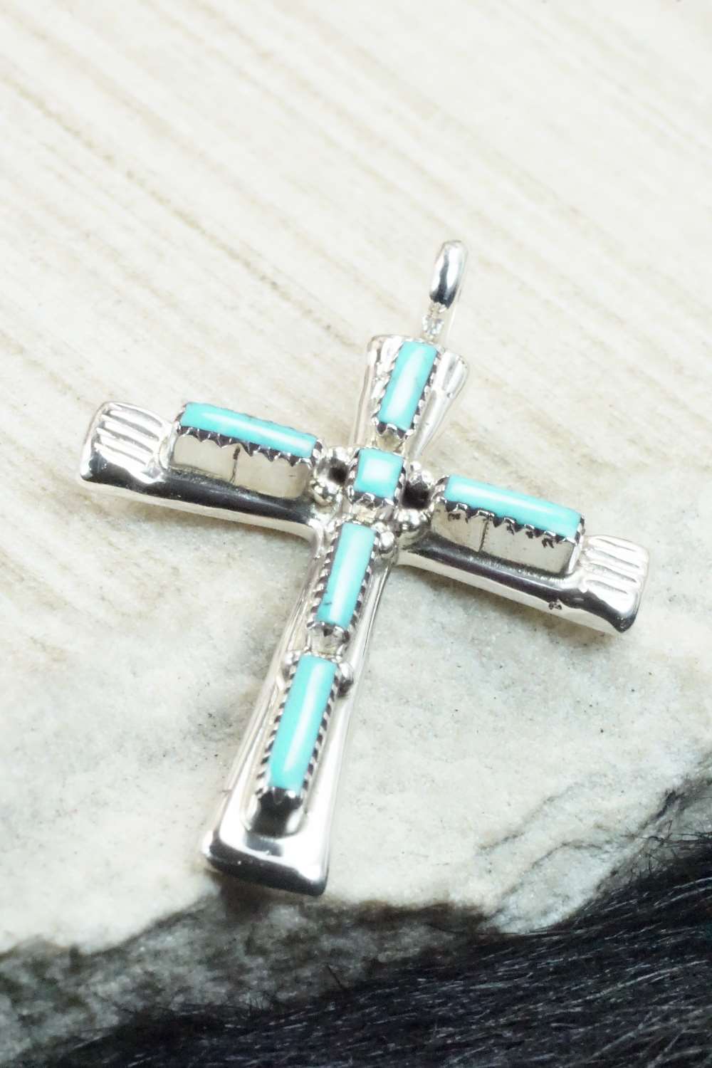 Turquoise & Sterling Silver Pendant - Brian Kaskalla