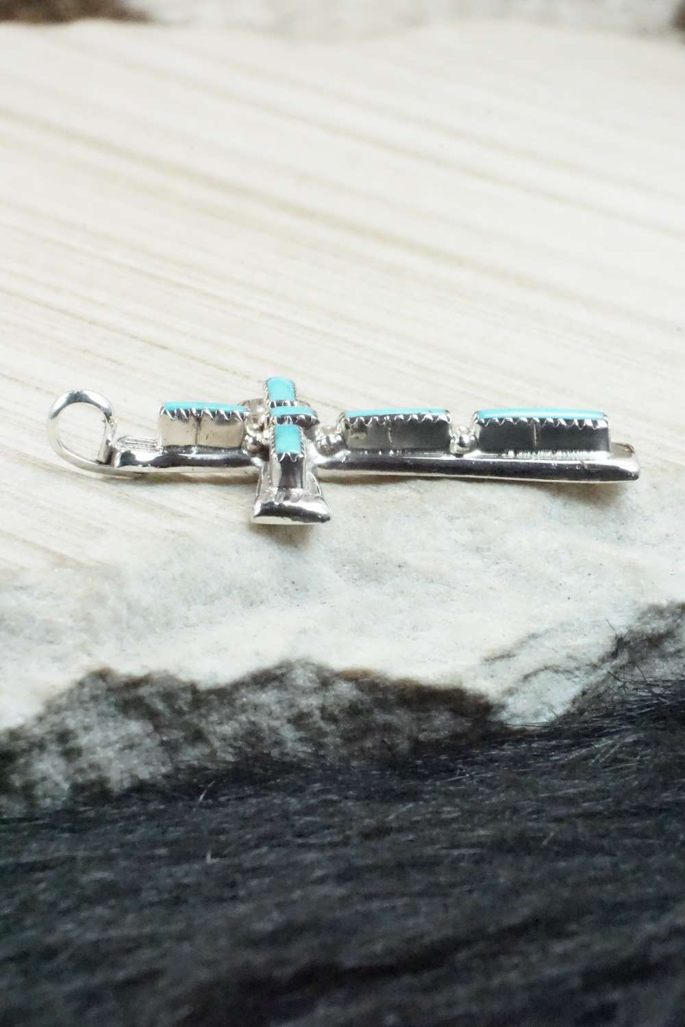 Turquoise & Sterling Silver Pendant - Brian Kaskalla