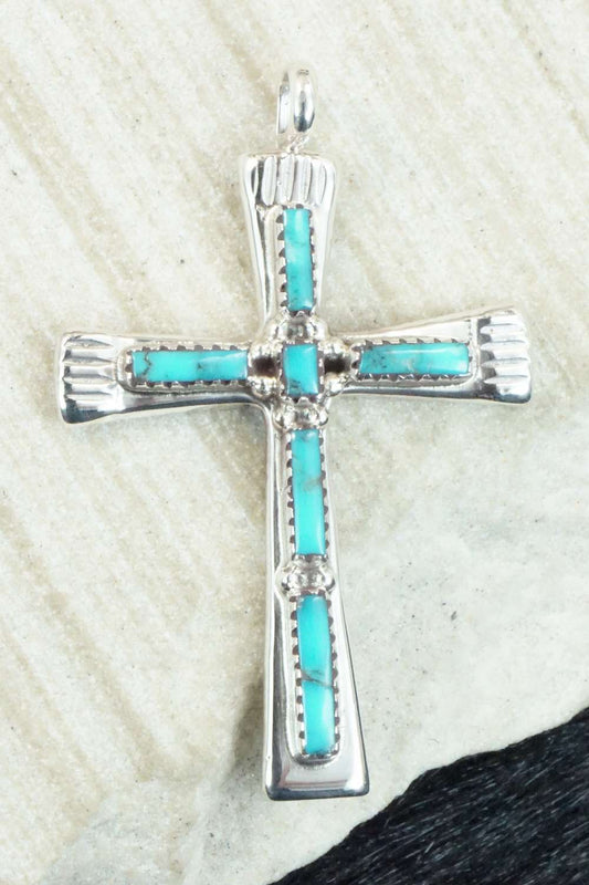 Turquoise & Sterling Silver Pendant - Brian Kaskalla