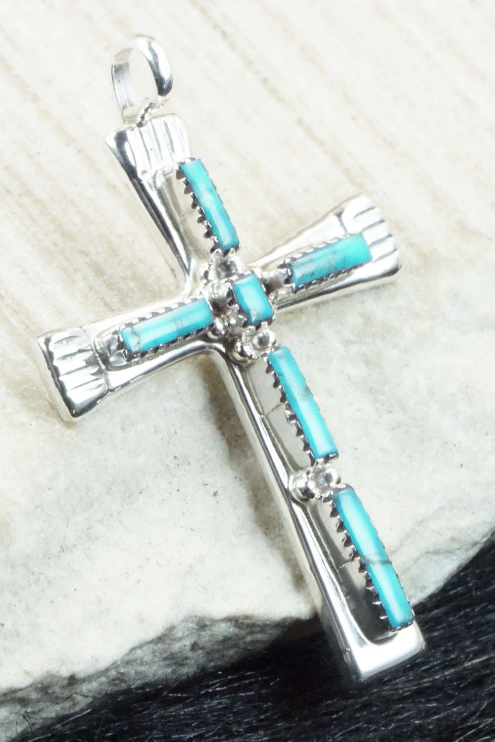 Turquoise & Sterling Silver Pendant - Brian Kaskalla