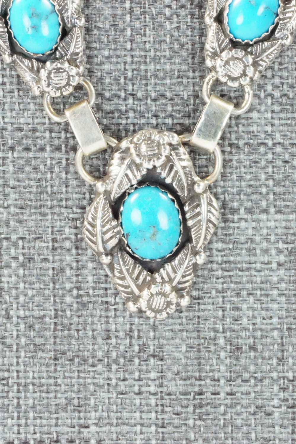 Turquoise & Sterling Silver Necklace - Victor V
