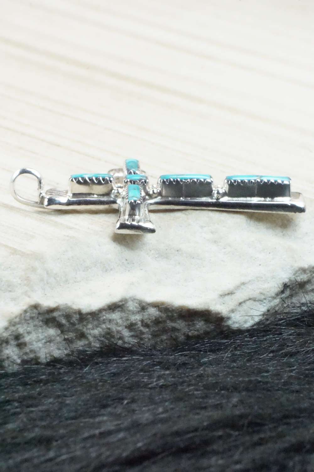 Turquoise & Sterling Silver Pendant - Brian Kaskalla