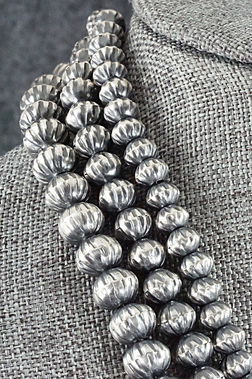Sterling Silver Navajo Pearl Necklace & Earrings - Tonisha Haley