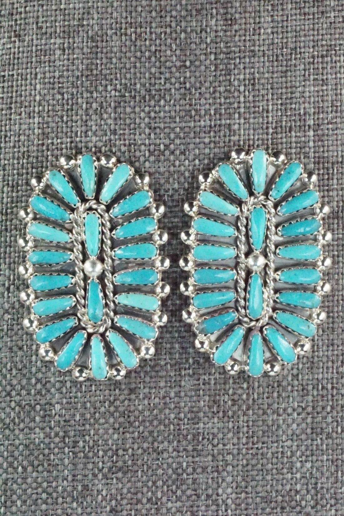 Turquoise & Sterling Silver Earrings - Philena Byjoe