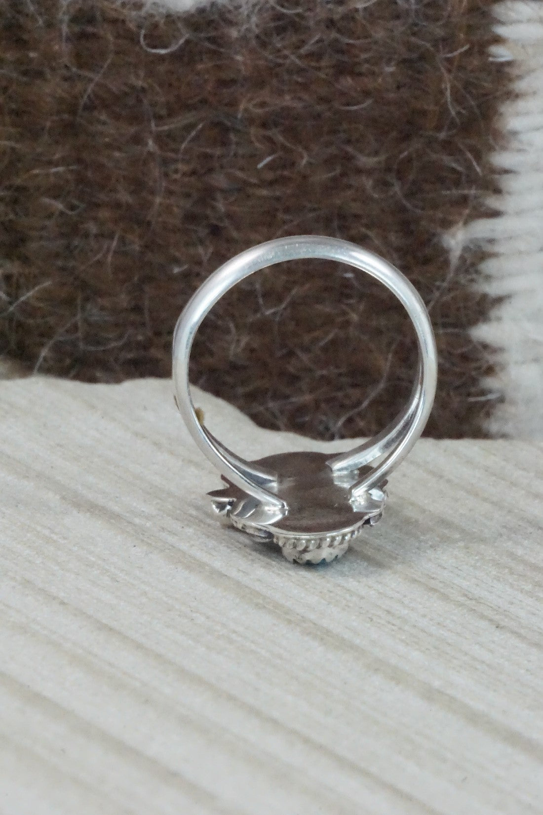 Turquoise & Sterling Silver Ring - Alice Rose Saunders - Size 9