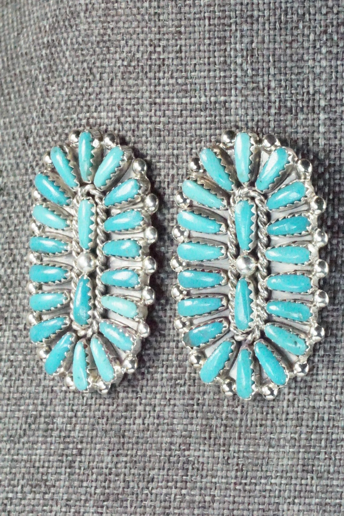 Turquoise & Sterling Silver Earrings - Philena Byjoe