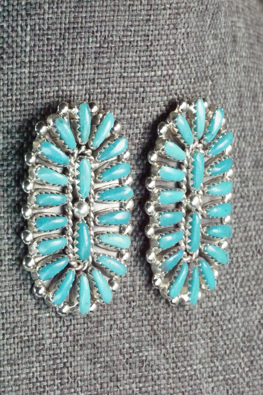 Turquoise & Sterling Silver Earrings - Philena Byjoe