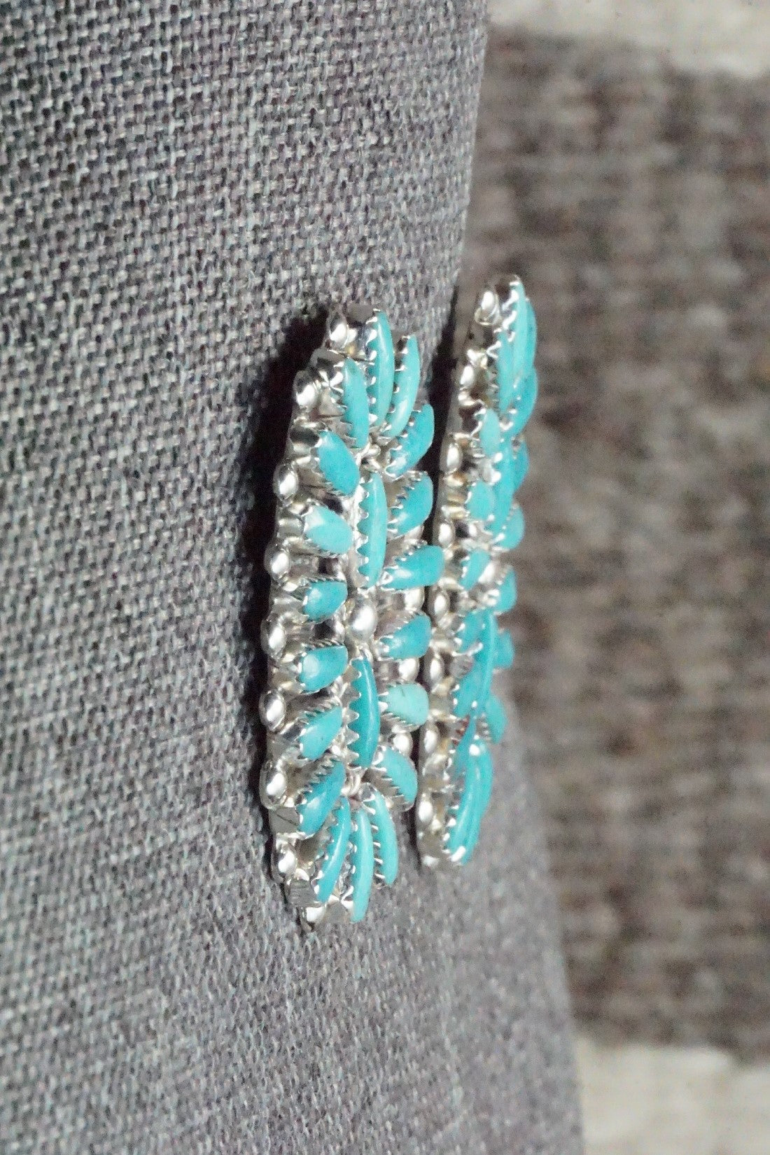 Turquoise & Sterling Silver Earrings - Philena Byjoe