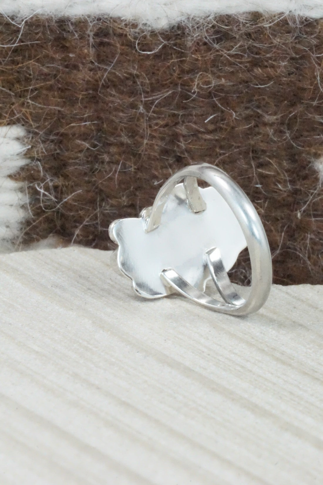 Turquoise & Sterling Silver Ring - Alice Rose Saunders - Size 9.75