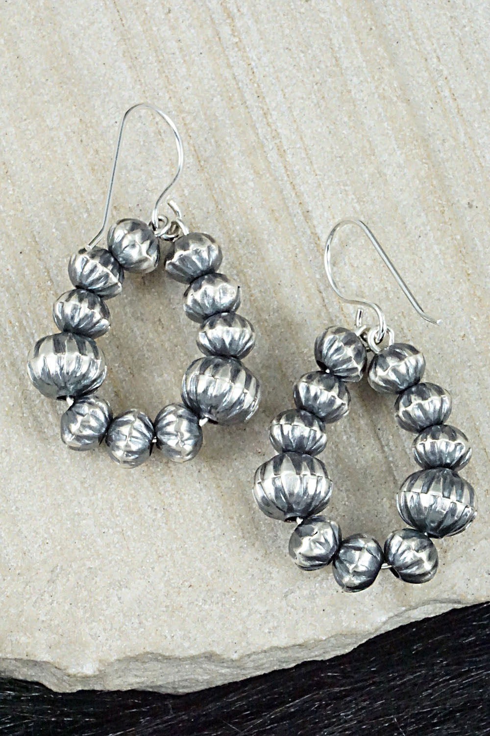 Sterling Silver Navajo Pearl Necklace & Earrings - Tonisha Haley