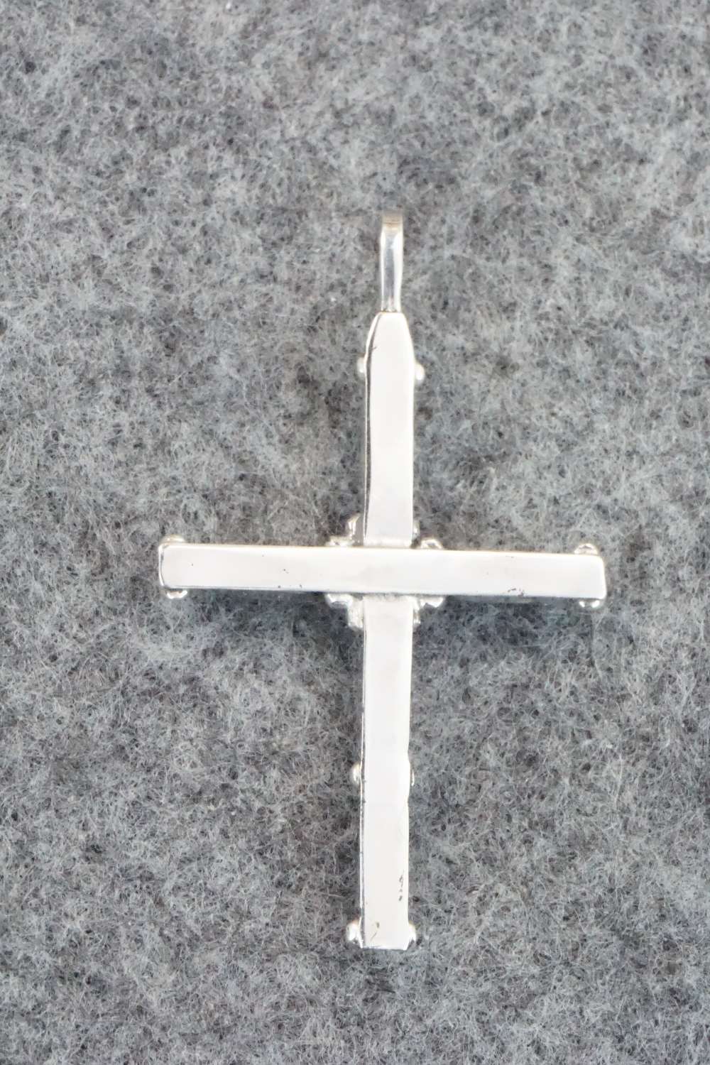 Turquoise & Sterling Silver Cross Pendant - Phyllis Panteah