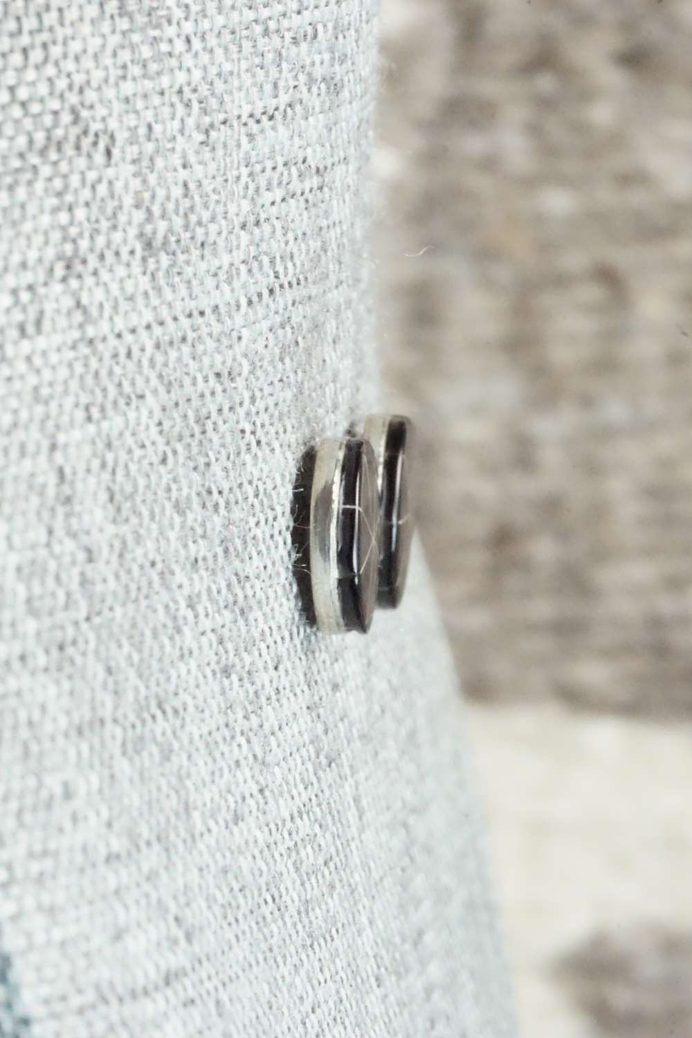 Onyx & Sterling Silver Earrings - Laweka