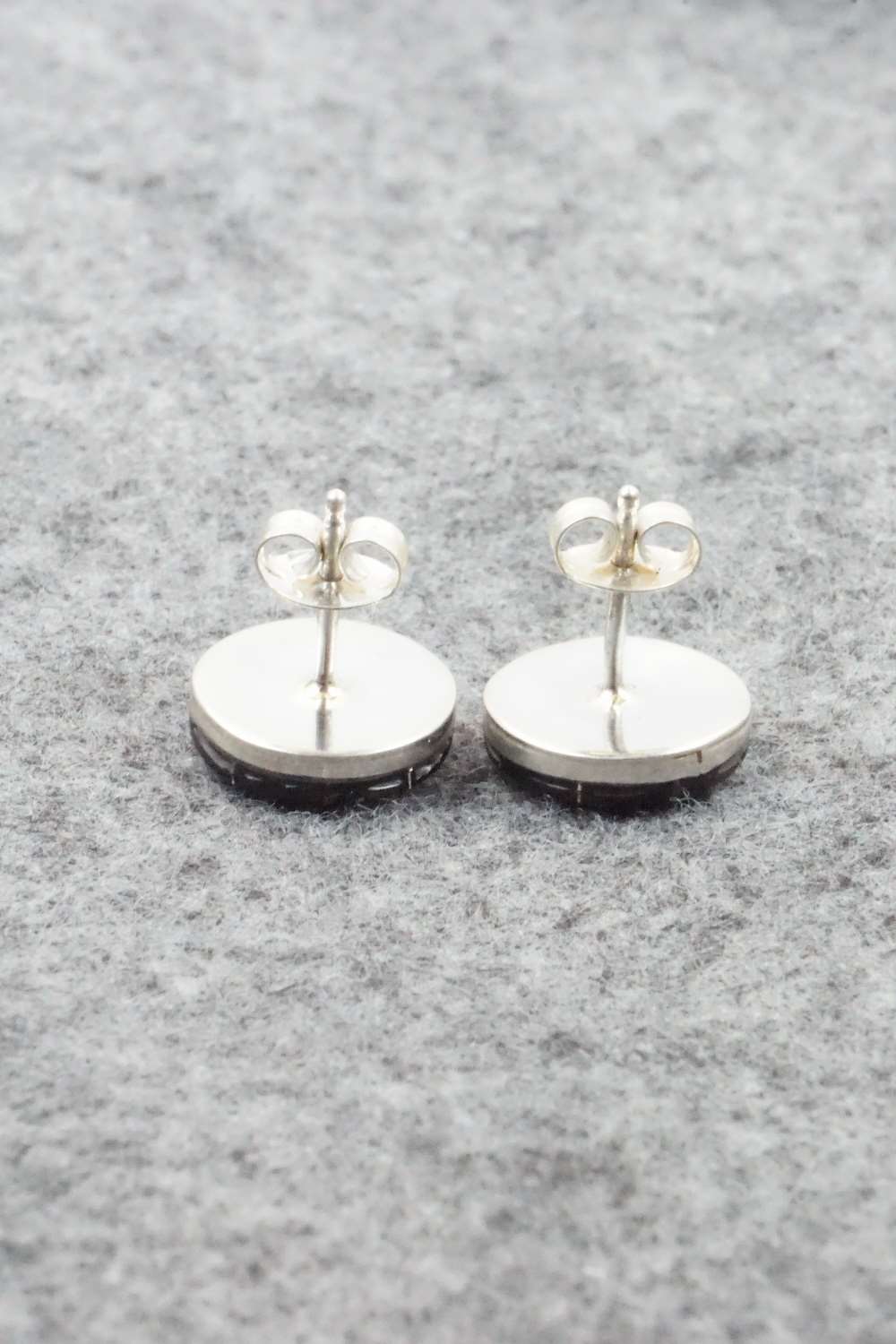 Onyx & Sterling Silver Earrings - Laweka