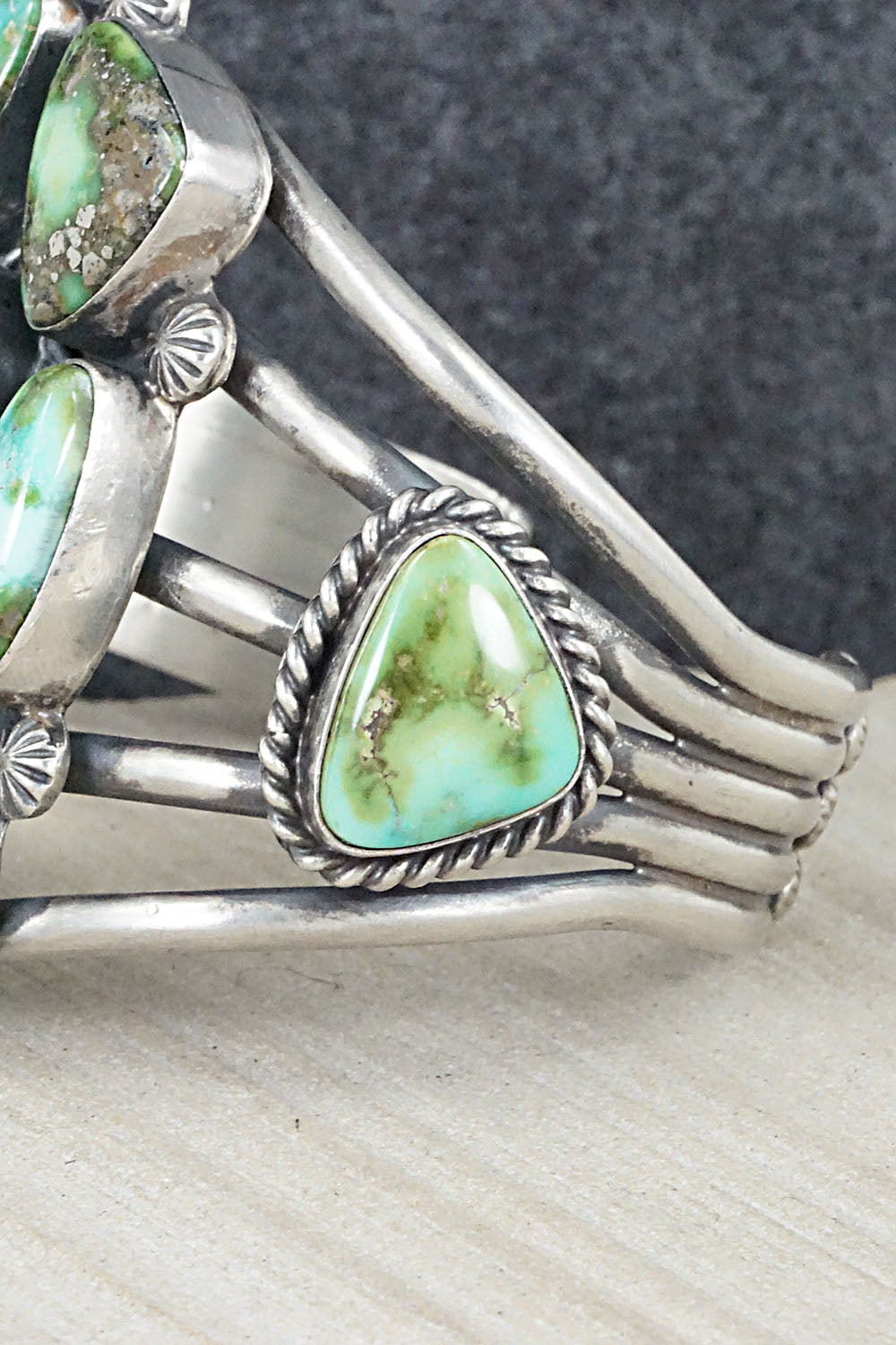 Turquoise & Sterling Silver Bracelet - Raymond Delgarito