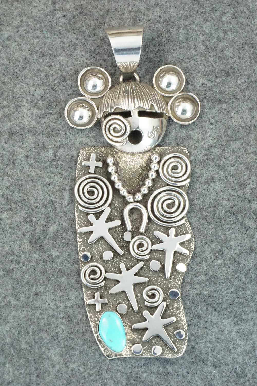 Turquoise & Sterling Silver Pendant - Alex Sanchez