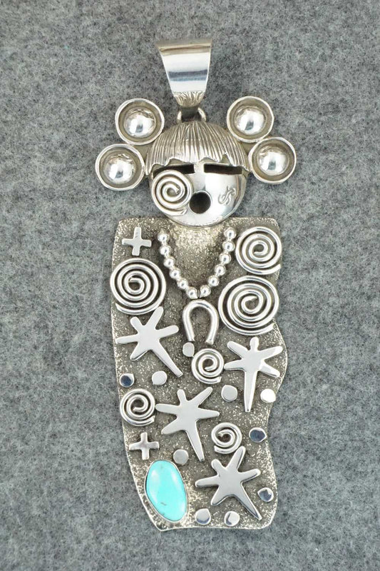 Turquoise & Sterling Silver Pendant - Alex Sanchez