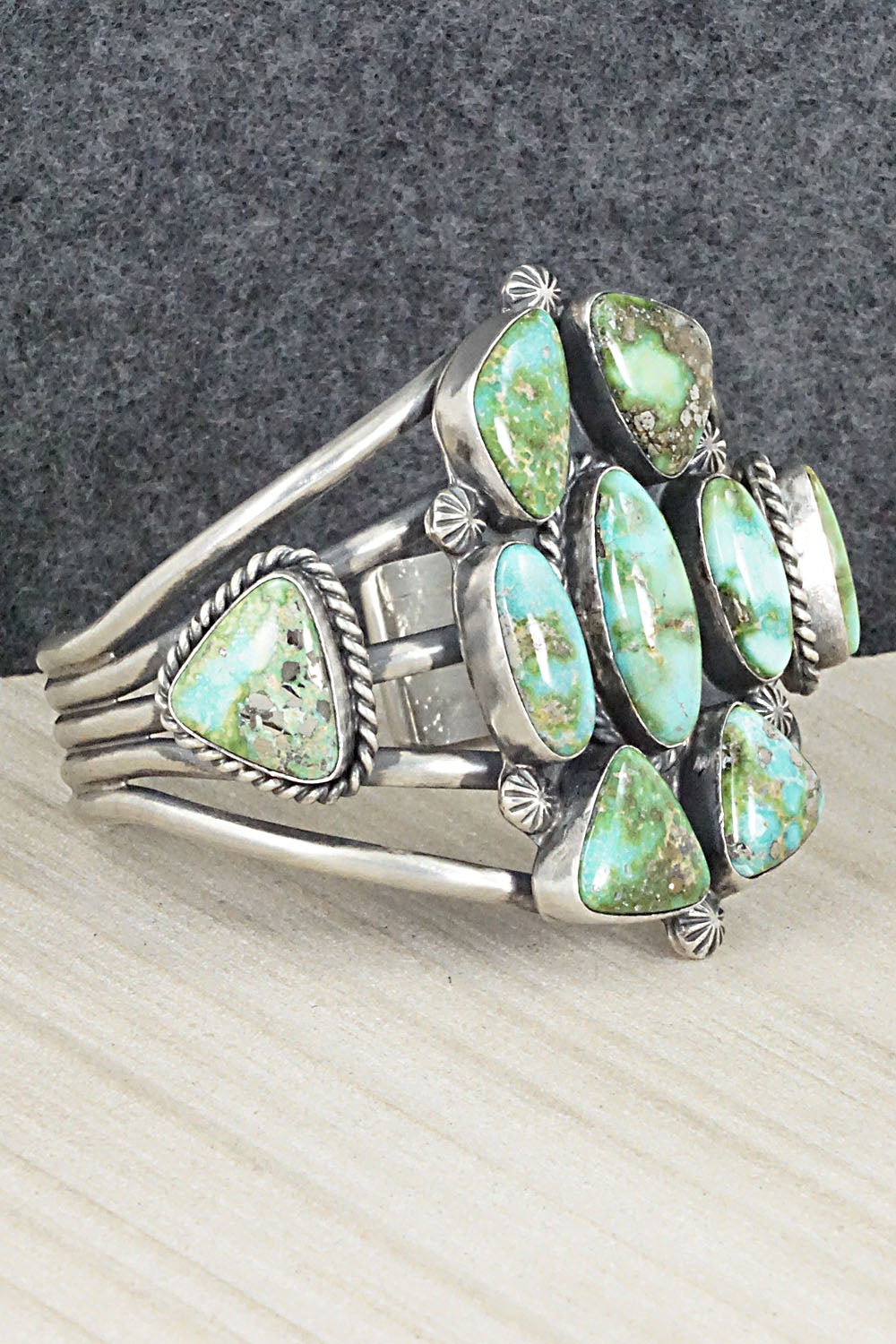 Turquoise & Sterling Silver Bracelet - Raymond Delgarito