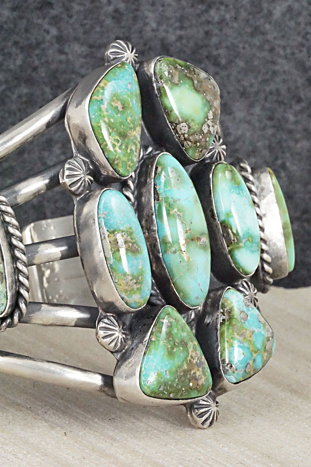 Turquoise & Sterling Silver Bracelet - Raymond Delgarito