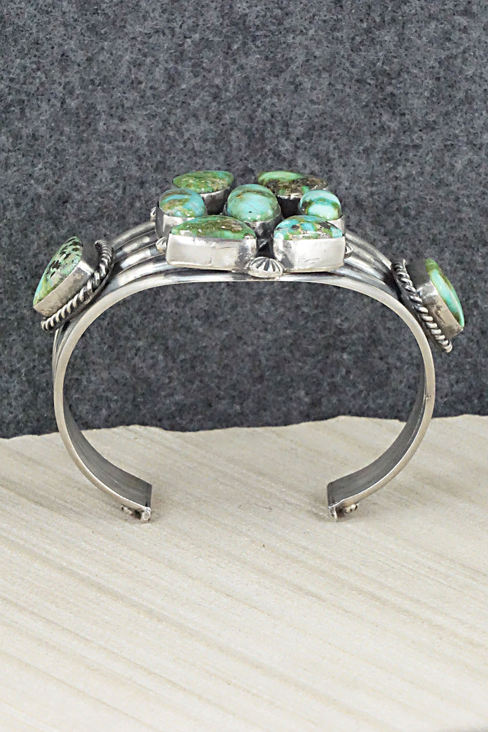 Turquoise & Sterling Silver Bracelet - Raymond Delgarito