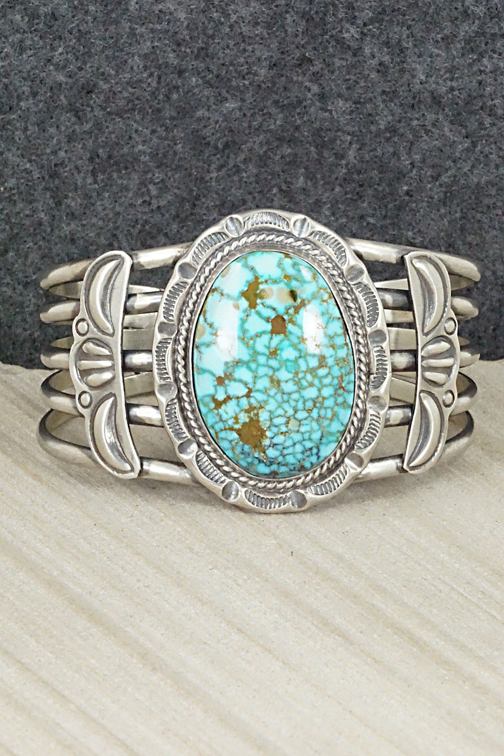 Turquoise & Sterling Silver Bracelet - Raymond Delgarito
