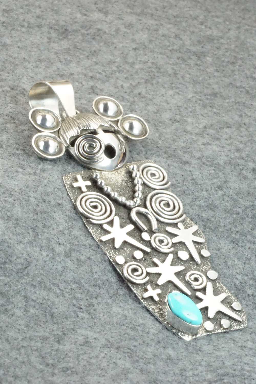 Turquoise & Sterling Silver Pendant - Alex Sanchez