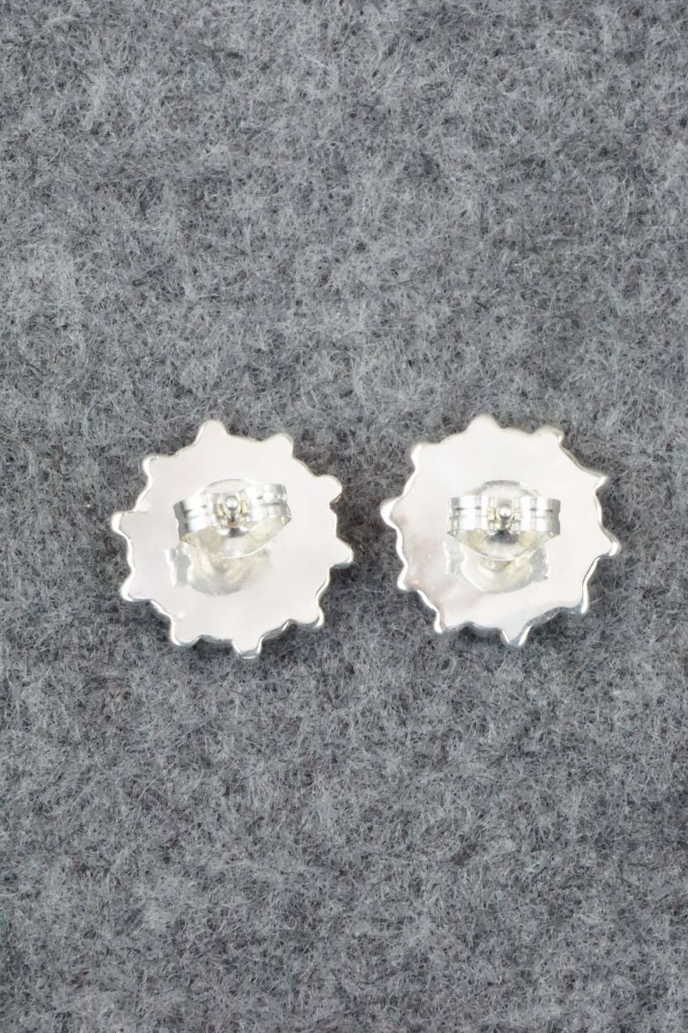 Turquoise & Sterling Silver Earrings - Maxine Soseeah