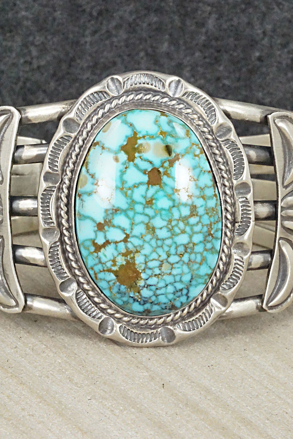 Turquoise & Sterling Silver Bracelet - Raymond Delgarito