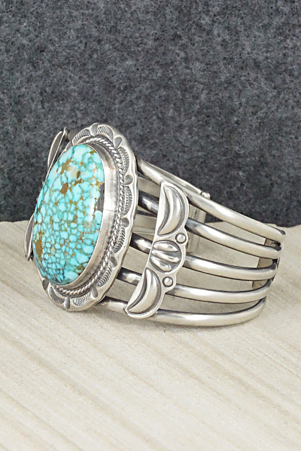 Turquoise & Sterling Silver Bracelet - Raymond Delgarito