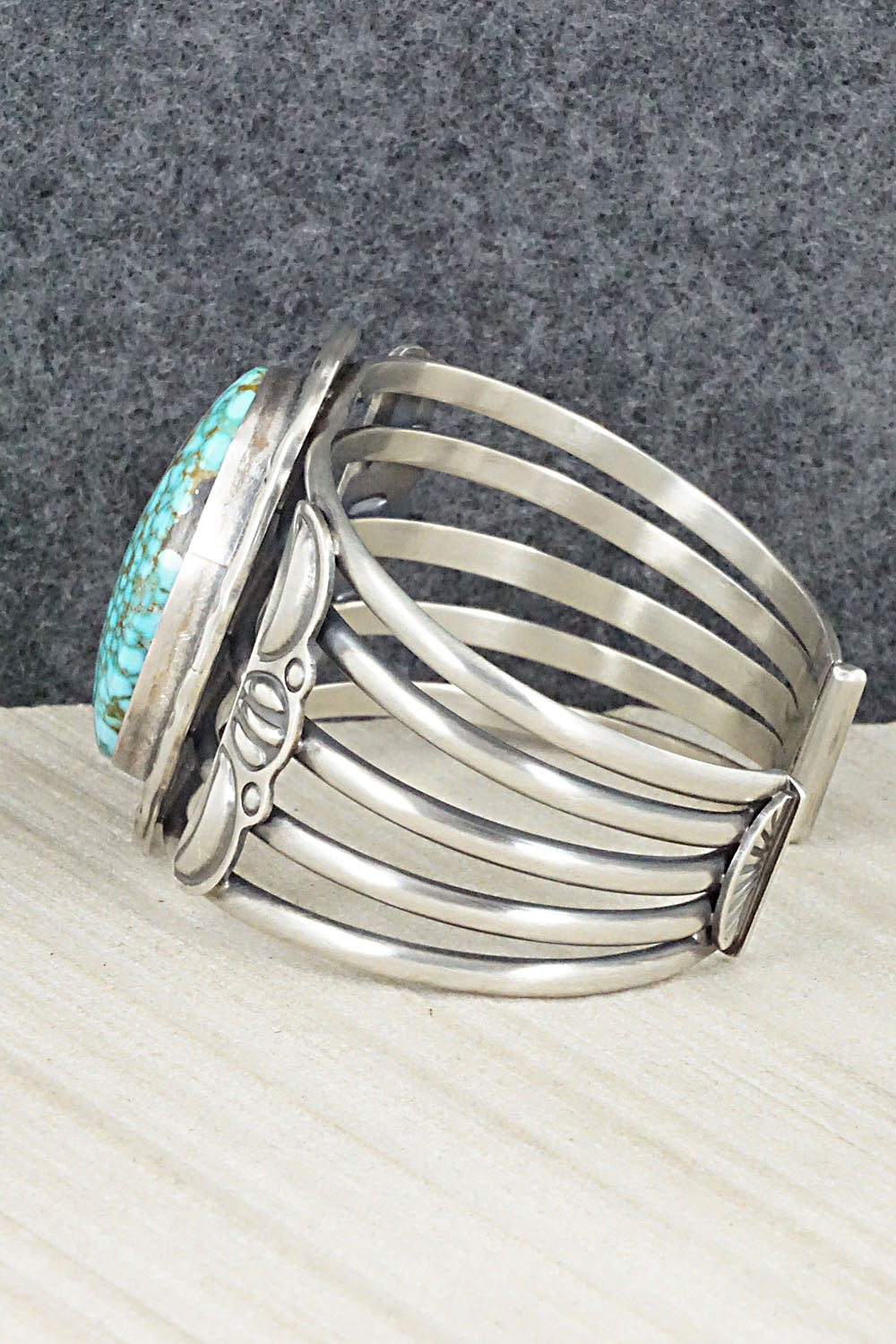 Turquoise & Sterling Silver Bracelet - Raymond Delgarito