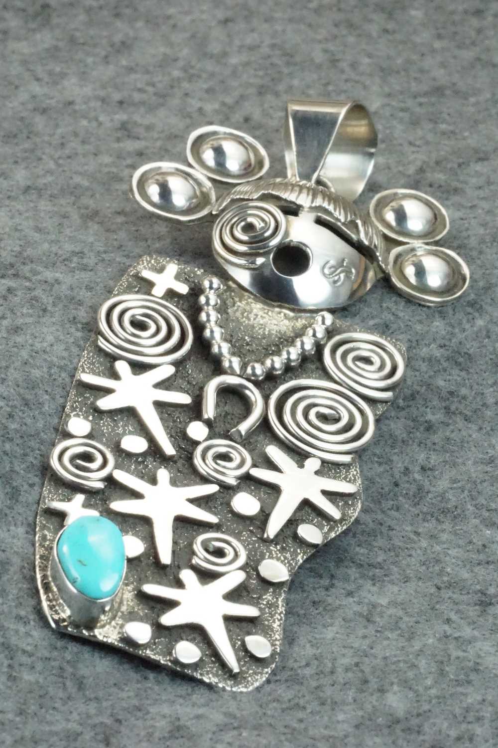Turquoise & Sterling Silver Pendant - Alex Sanchez