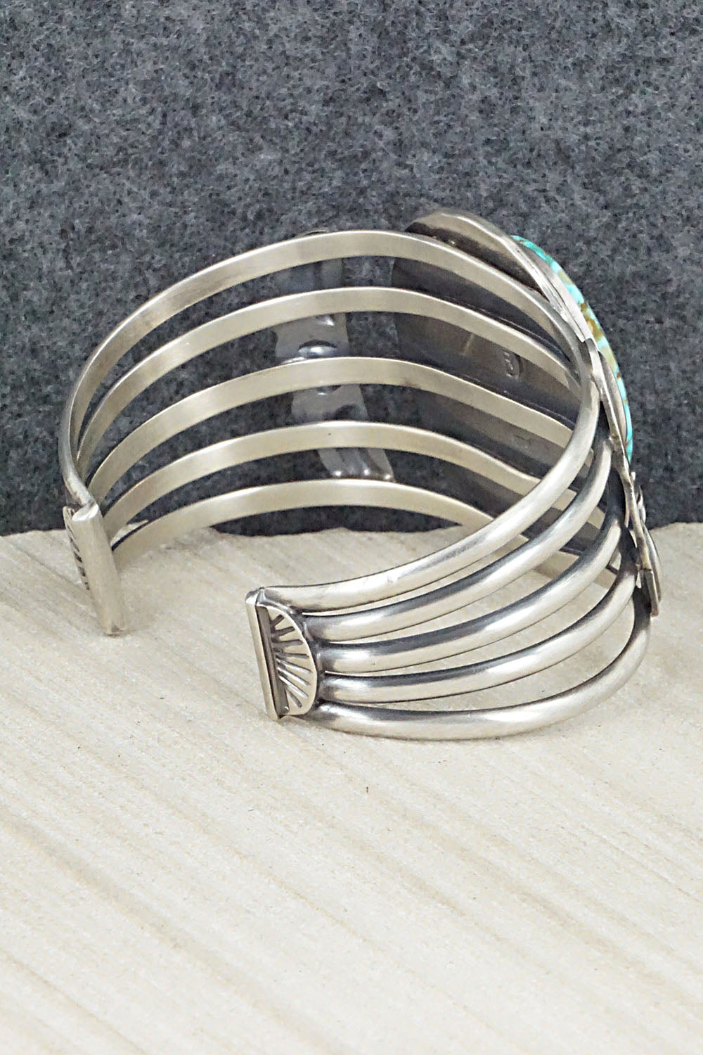 Turquoise & Sterling Silver Bracelet - Raymond Delgarito