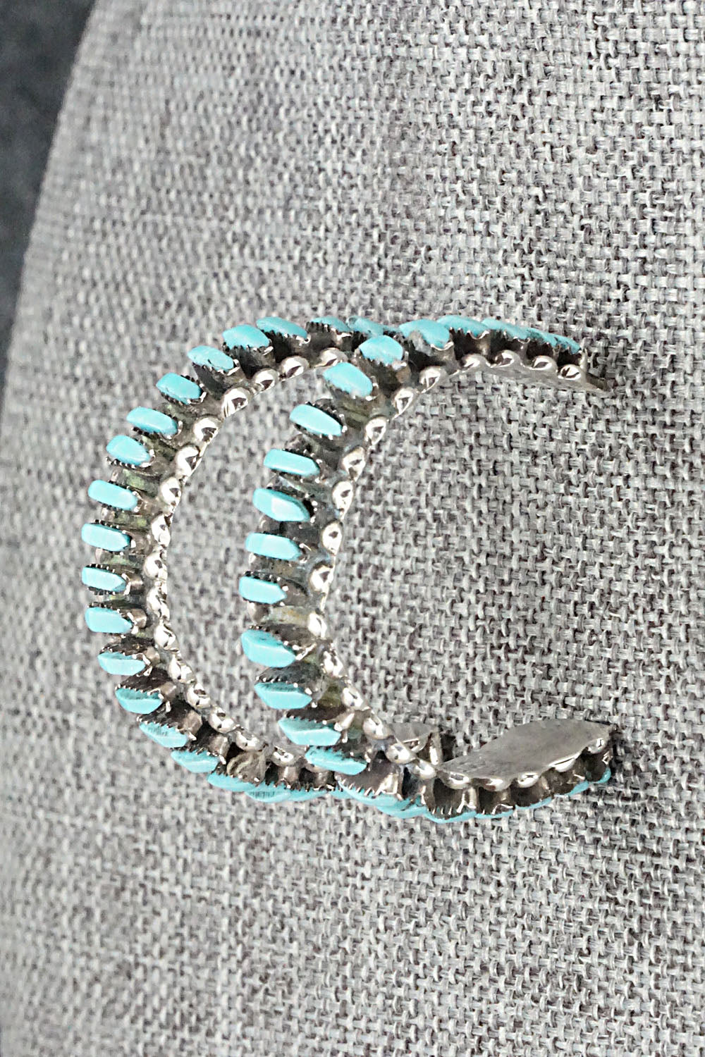 Turquoise & Sterling Silver Earrings - George Peina