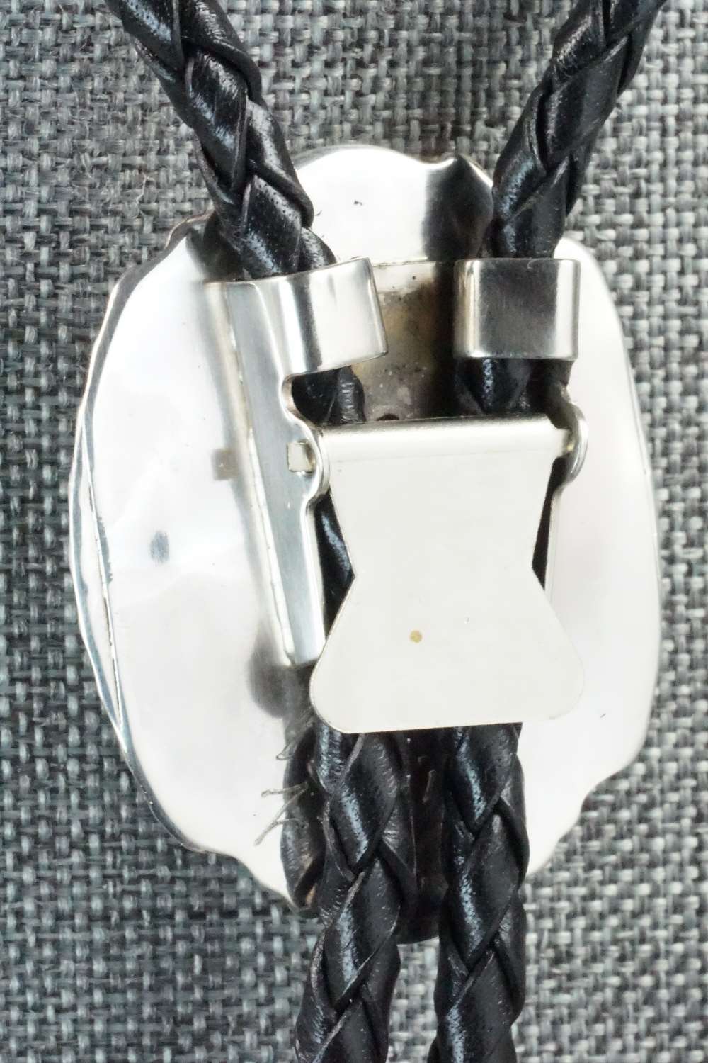 Turquoise & Sterling Silver Bolo Tie - Kenny Calavaza