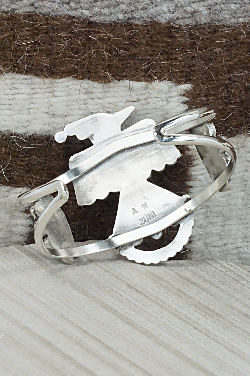 Multi Stone & Sterling Silver Inlay Bracelet - Adrian Wallace