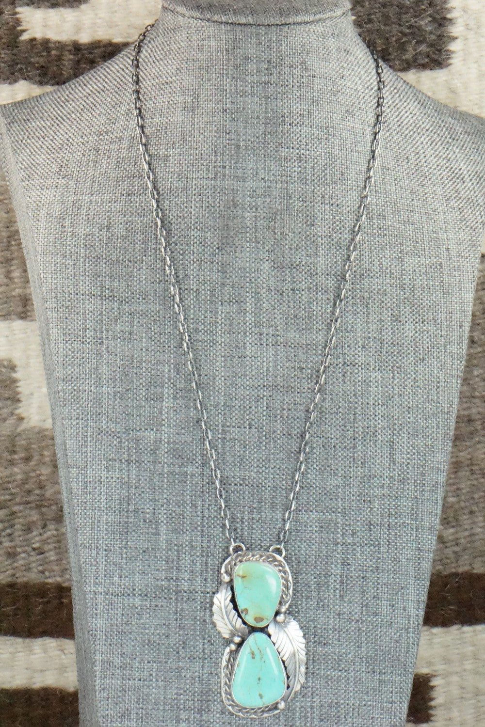 Turquoise & Sterling Silver Necklace - Betta Lee