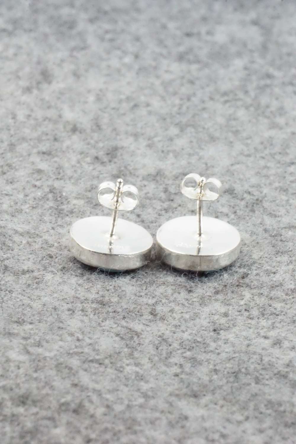 Multi Stone Inlay & Sterling Silver Earrings - Tyronne Martinez