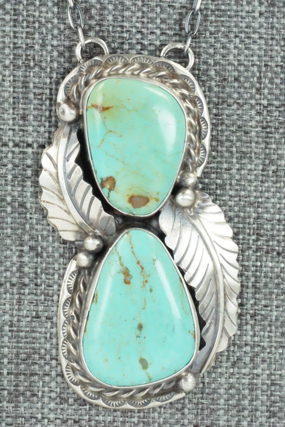 Turquoise & Sterling Silver Necklace - Betta Lee