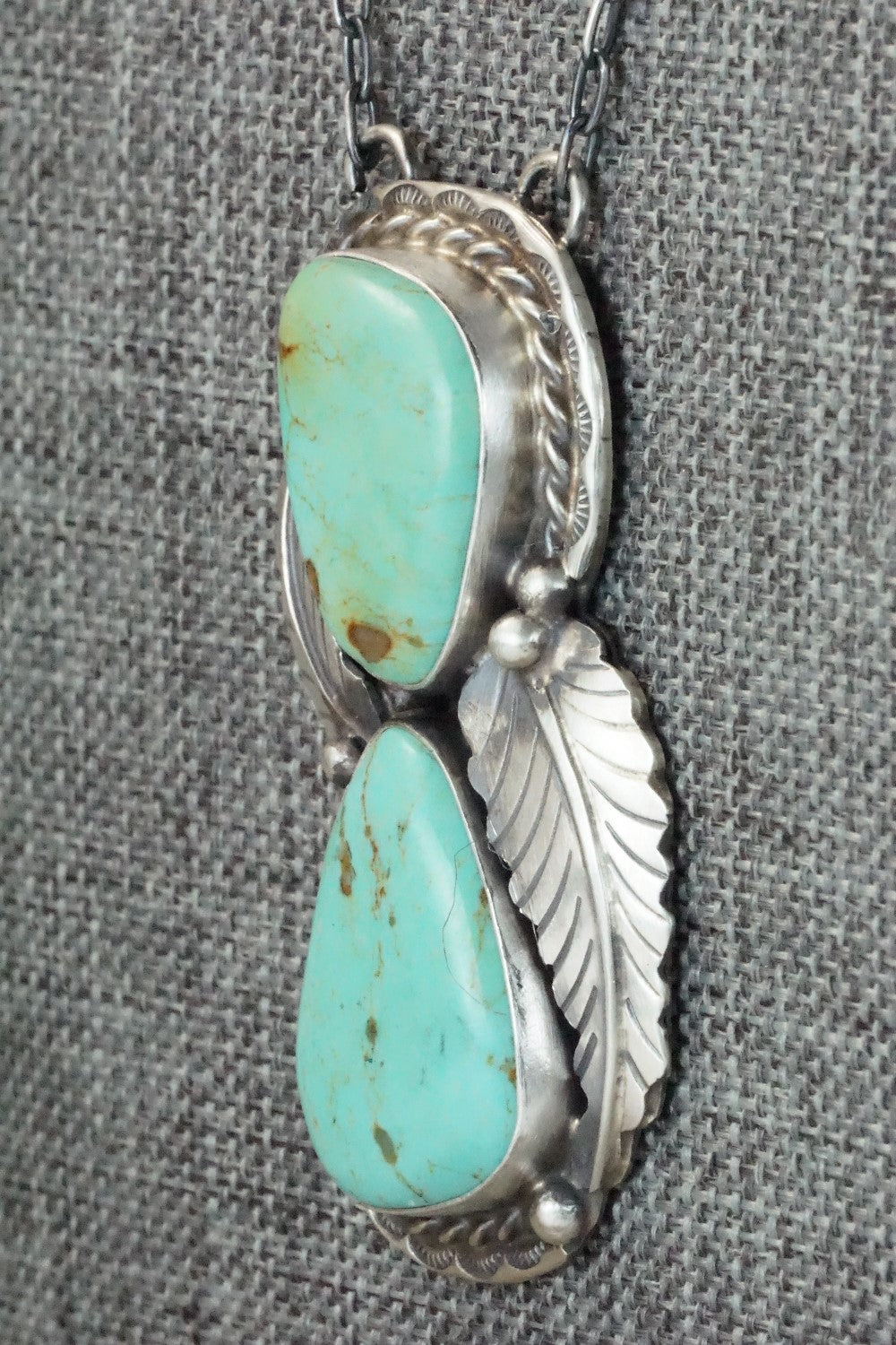 Turquoise & Sterling Silver Necklace - Betta Lee