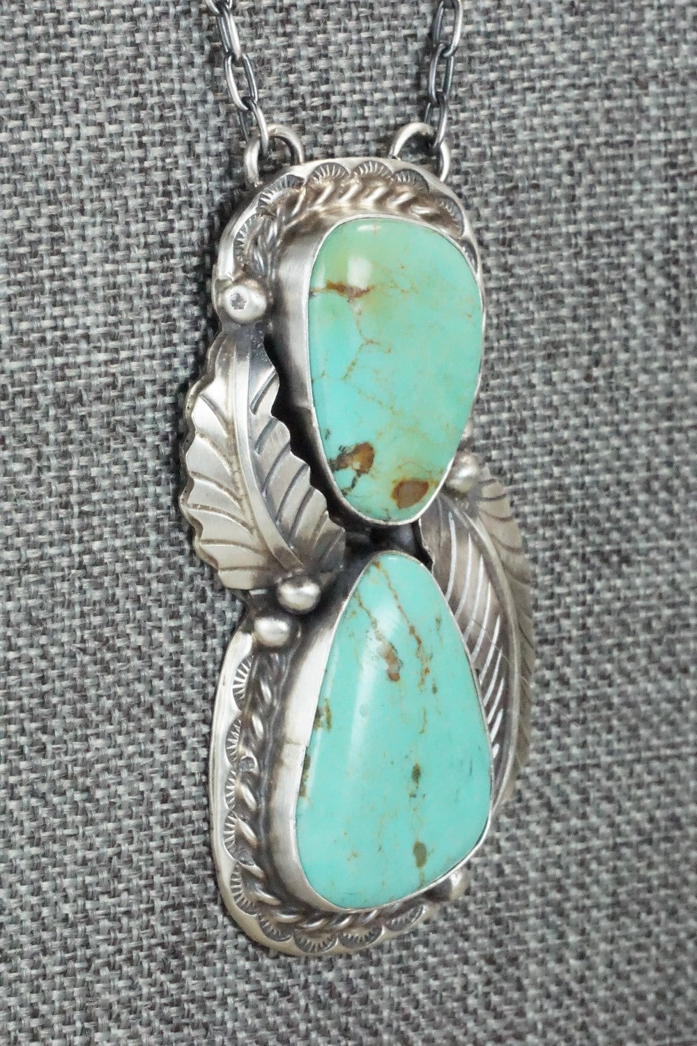 Turquoise & Sterling Silver Necklace - Betta Lee