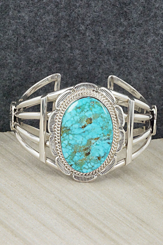 Turquoise & Sterling Silver Bracelet - Raymond Delgarito