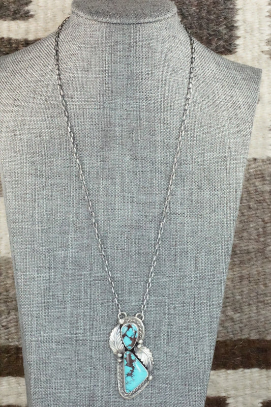 Turquoise & Sterling Silver Necklace - Betta Lee
