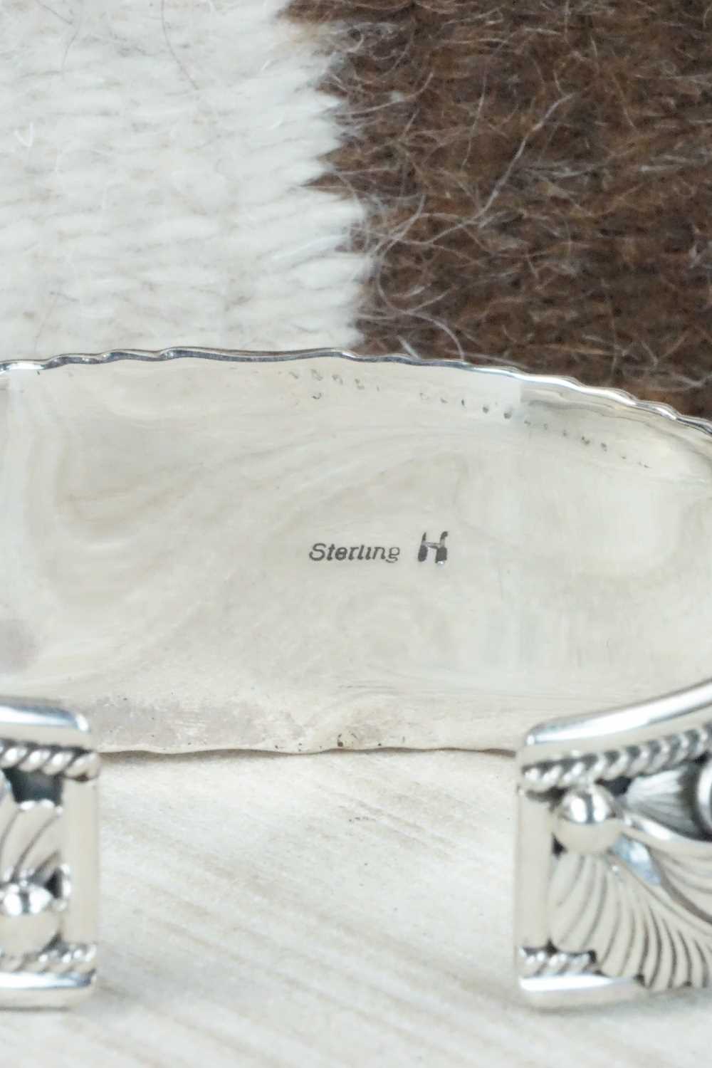 Onyx & Sterling Silver Bracelet - Henry Attakai