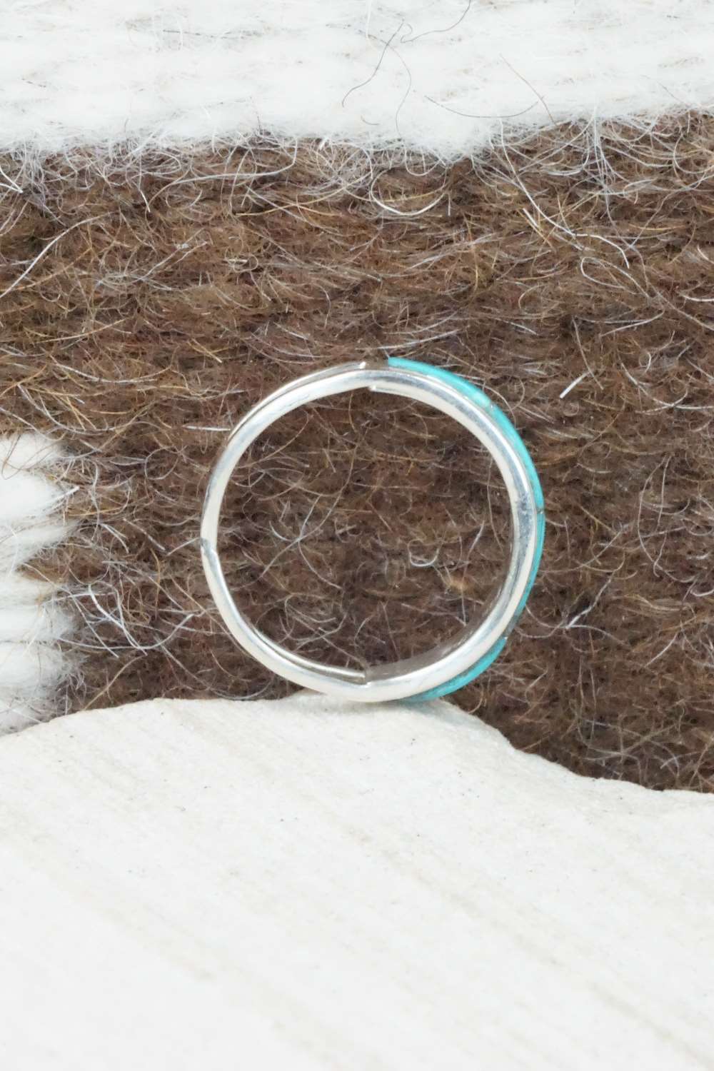 Turquoise & Sterling Silver Ring - Jamie Johnson - Size 4.75