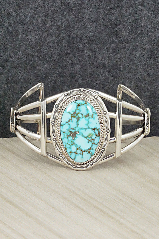 Turquoise & Sterling Silver Bracelet - Raymond Delgarito