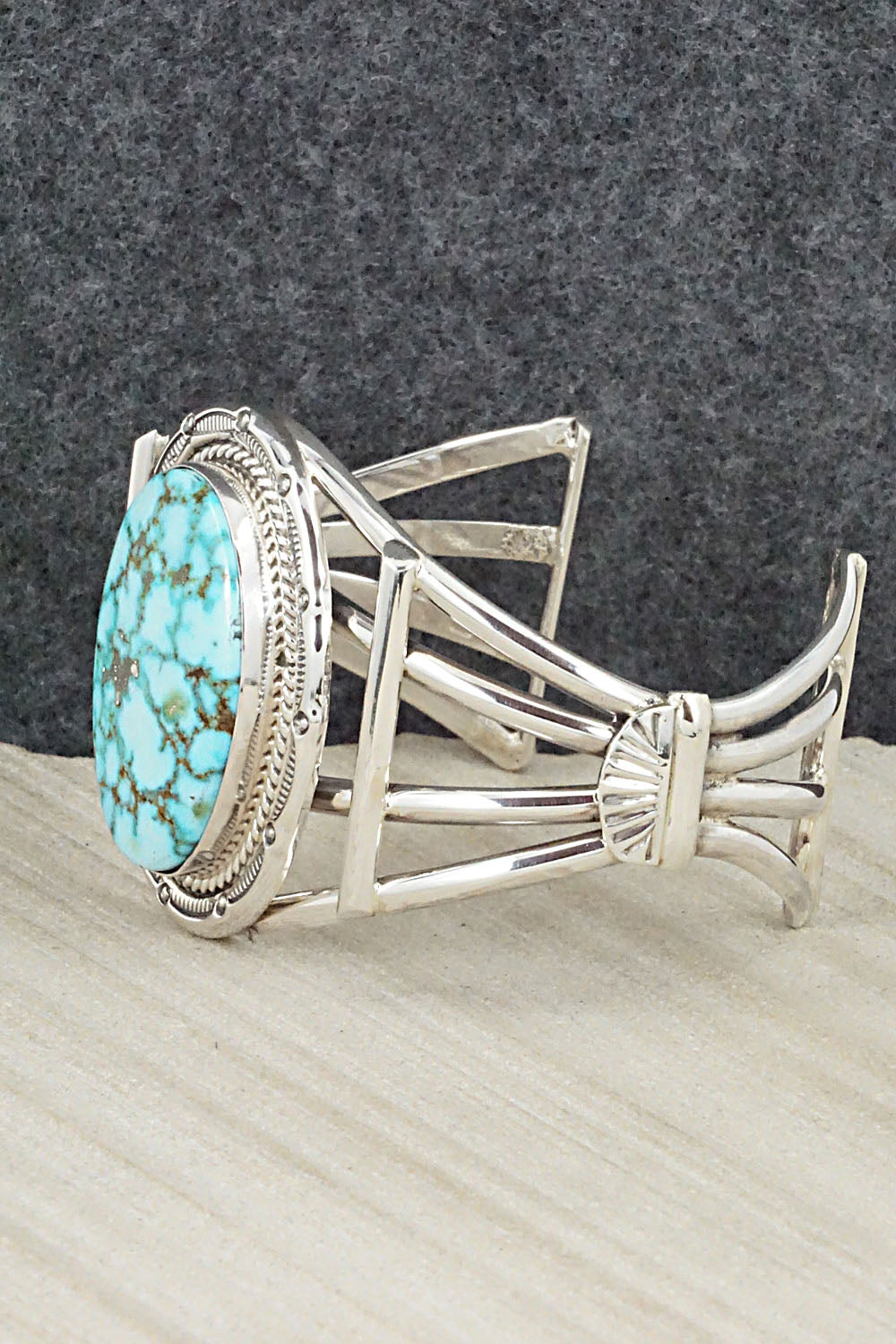Turquoise & Sterling Silver Bracelet - Raymond Delgarito